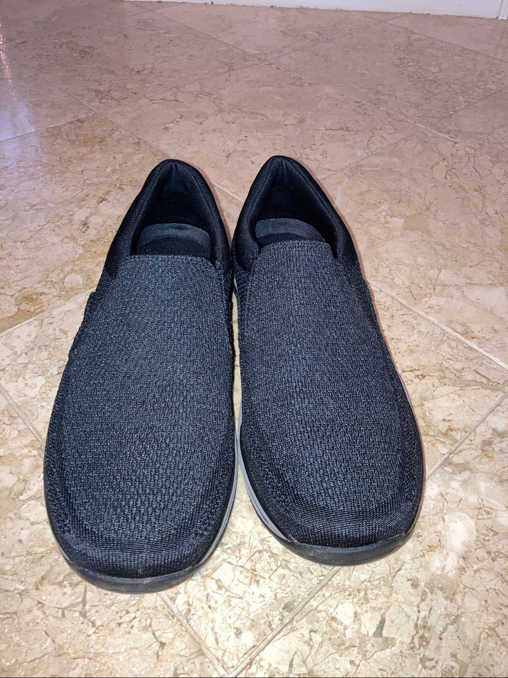 Skechers Men's Black Slip On Shoes Sneakers Comfort Memory Foam Mesh Top Size 13